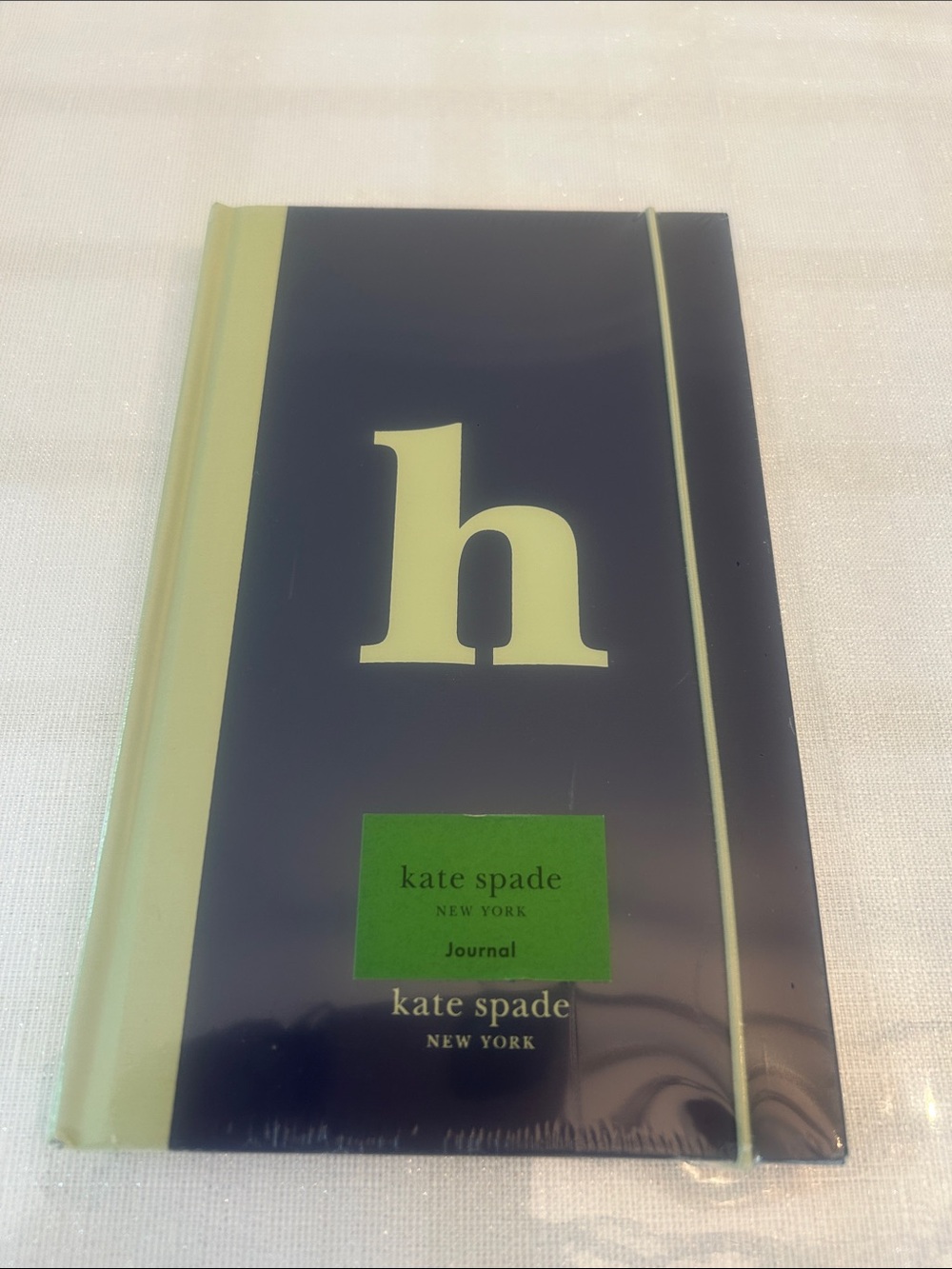 kate spade navy & light green 'h' Journal